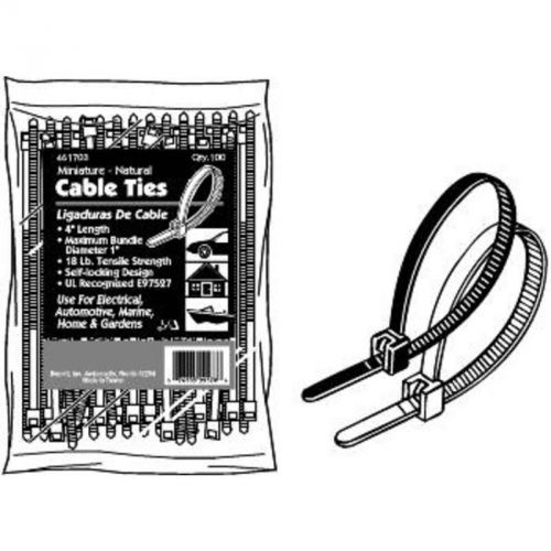 Cable Ties Natural 18# 4 In 461703 National Brand Alternative 461703