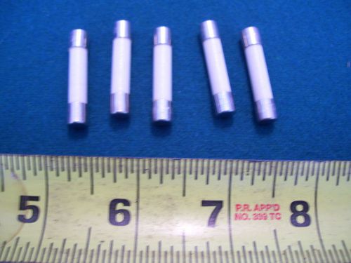 FIVE - NEW IN BOX - BUSS ABC-10 FUSES, 300 VOLT