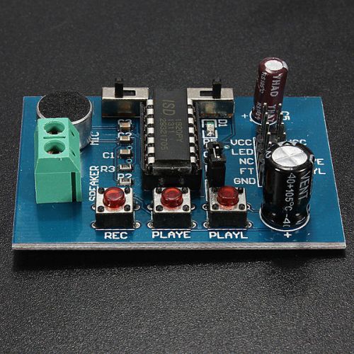 ISD1820 Microphone Voice Sound Board Recording Recorder Playback on-board Module