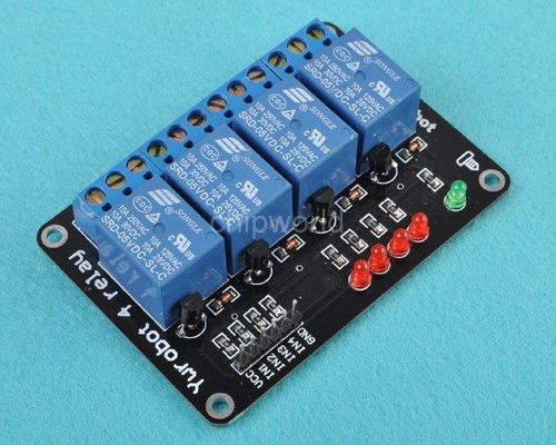 5v 4 channel relay module for arduino 51 arm pic avr dsp msp430 for sale