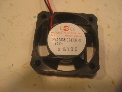 Micronel, f41mm-024xk-9, fan, 40mm, 24vdc for sale