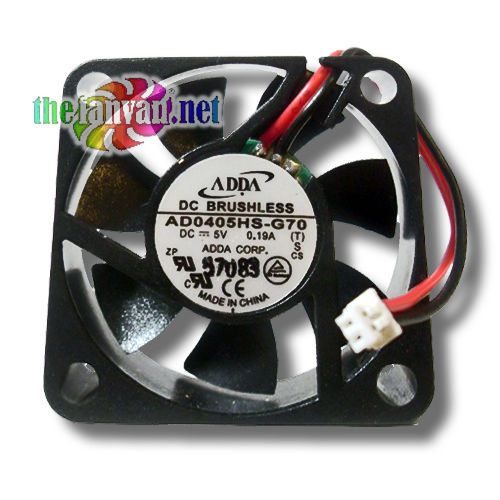 Adda ad0405hs-g70 40mm x 10mm 5v sleeve bearing fan w/ 2 pin mini connector for sale