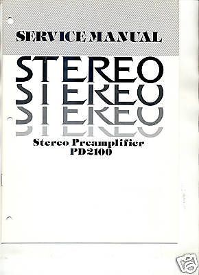 SHERWOOD INKEL ORIGINAL Service Manual PD-2100 FREE US