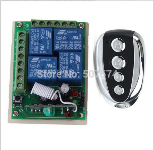 4channal 4 way 10a relay receiver rf wireless wall switch remote control for sale