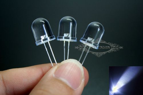 Free p&amp;p 200pcs 2pin superbright 10mm round green led diode lamp light 22000mcd for sale