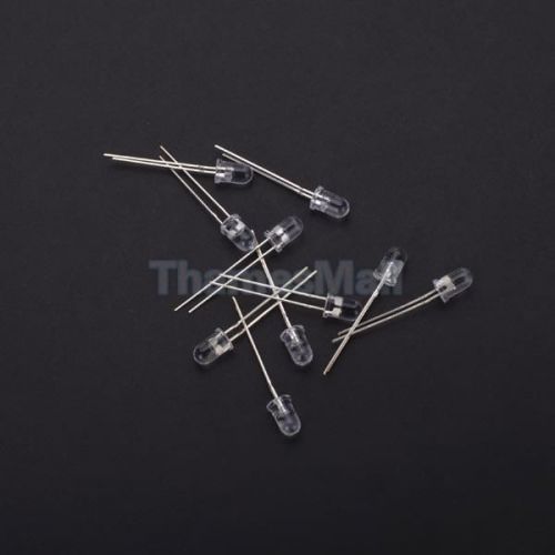 10pcs 5mm round diode bulb led light emitting 7 colors w/ 2pin terminal for sale