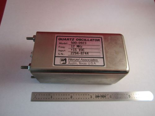 Wenzel 12 mhz quartz oscillator frequency standard bin#8z for sale