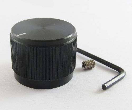 1pc High Quality Black Color Aluminum Audio Rotary pots Knob 25mm x 19mm NEW