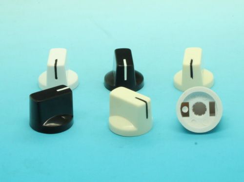 10 x effects pedal control knob 19mmdx15mmh for 6mmshaft - various colors for sale