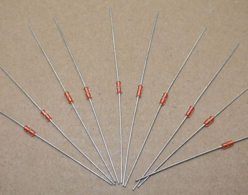 10pcs ntc thermistor 100k ohm 1% b 3950 diode type glass encapsulated thermistor for sale
