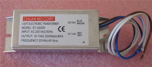 CHUAN MO Light Electronics Transformer Model ET-2202H ( Qty 1 ) *** NEW***