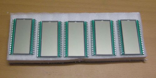 5 pcs LCD module 4-digit 7-segment Densitron DG-201208-RP. New/unused