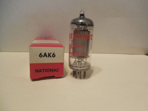 National electronics electron vacuum tube 6ak6 7 pin new in box for sale