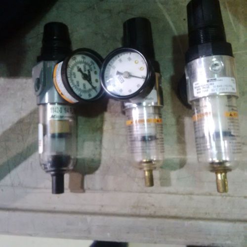 Watt parker mini pneumatic air control unit filter regulator+gauge b548-02ahc/m2 for sale