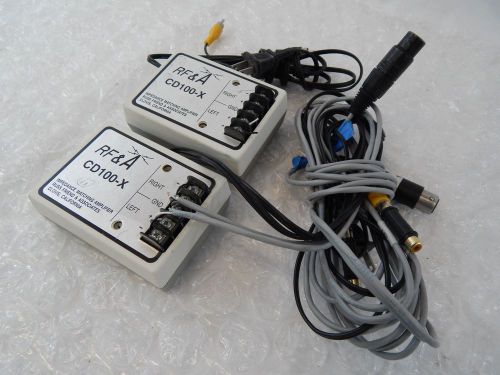 LOT OF 2 RF&amp;A CD100-X IMPEDANCE MATCHING AMPLIFIERS TY-2