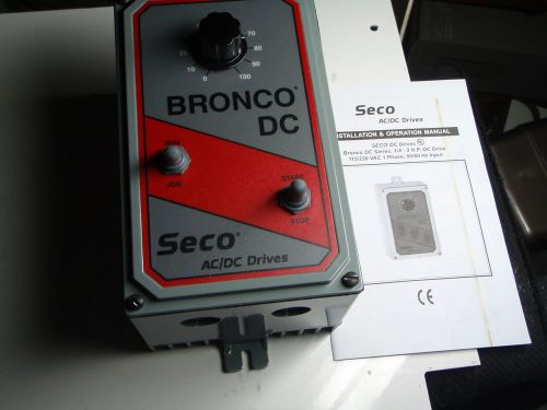 Danaher motion seco bronco  1/4-2 hp dc drive b160 90 vdc @115 vac input for sale