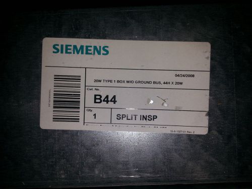 NEW SIEMENS B44 ENCLOSURE BOX