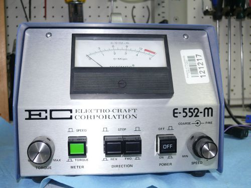 Ec electro-craft model e-552-m dc motor speed control 115 volt for sale