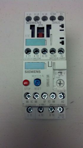 Siemens 3rt1016-1ab01 contactor w/ overload *nos* for sale