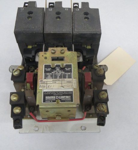 Square d 8536 e01 size 3 50hp 100a amp motor starter b312975 for sale
