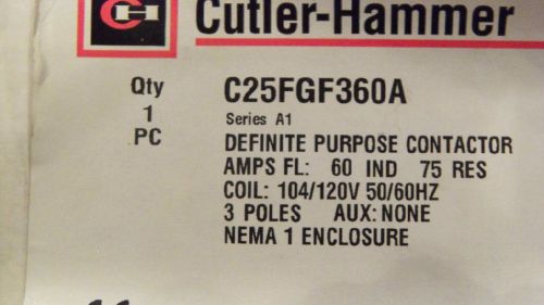 Cutler Hammer C25FGF360A DP Contactor   NEW!