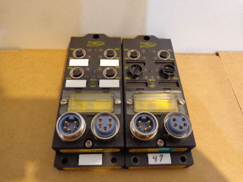 (2) Turck FDNQ-XSG08-T Devicenet I/O Network Stations 8 in or Out