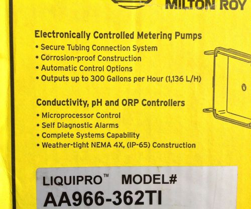Microprocessor dosing pump electronic metering lmi milton roy for sale
