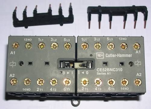 CUTLER-HAMMER IEC REVERSING CONTACTOR, CE52BNC310T