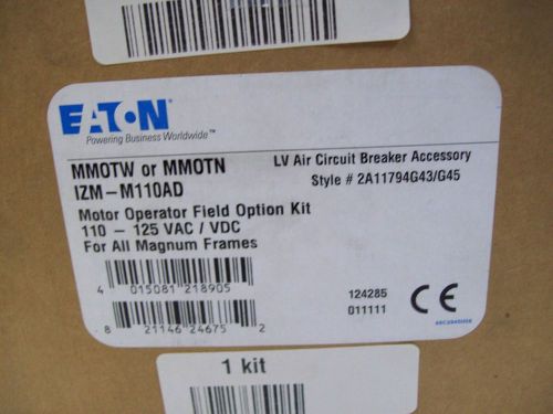 EATON MMOTW MOTOR OPERATOR FIELD OPTION KIT 110-125VAC/VDC - NEW - FREE SHIPPING