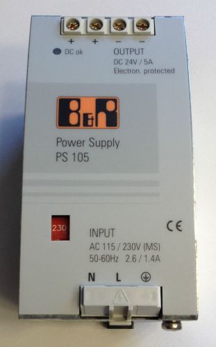 B&amp;R Automation Power Supply 24V 24VDC 5A 120W 0PS105.1 DIN Rail Mount 120/240VAC