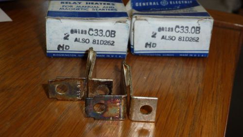 Ge overload relay heater cr123c33.0b for manual &amp; magnetic starters qty 4 for sale
