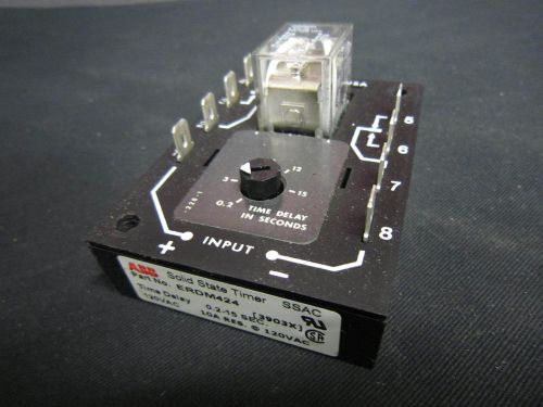 Solid State Timer .2 - 15 Second Delay SSAC Time Delay 120VAC 10A ERDM424 ABB