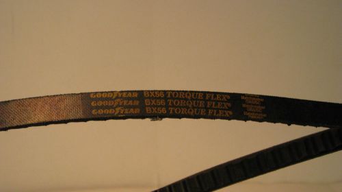 BX56, Goodyear Torque-Flex V-Belt, Cogged, 0.66&#034;  Wide, 0.41&#034; High, 56&#034; Long