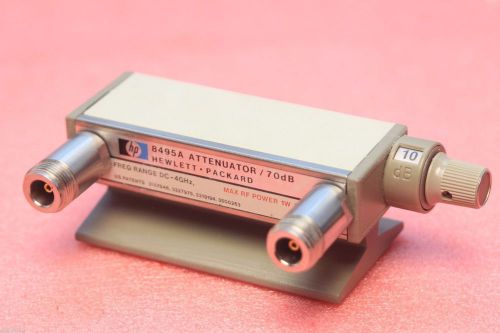Hp 8495a attenuator / 70db /freq.range dc- 4ghz w/ option 1 (twf#28) for sale