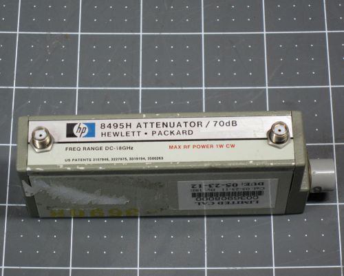 HP / Agilent 8495HProgrammable Step pad Attenuator / 70dB DC to 18 GHz SMA