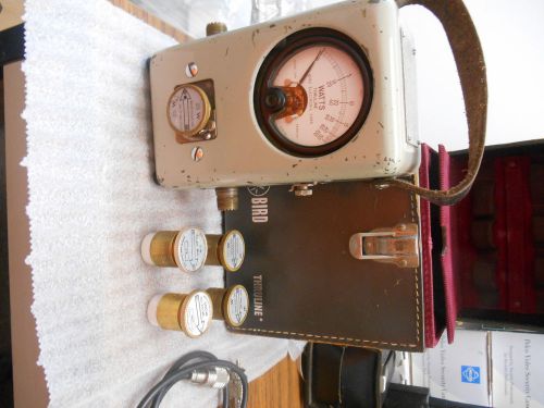 Bird Model 43 wattmeter with case