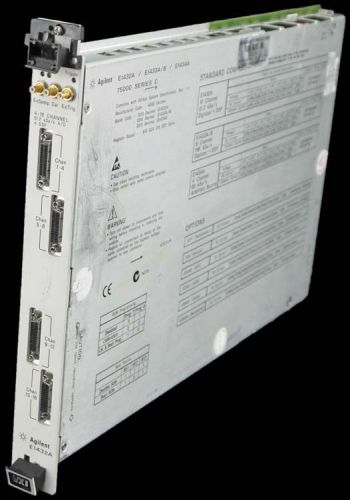 Agilent E1432A 4-16CH 51.2kSa/s A/D Digitizer +DSP VXI Plug-In Module C-Size