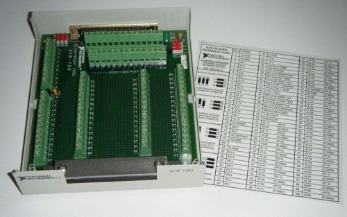 National Instruments NI SCB-100 Connector Block, No Lid E-Series Laminated Label
