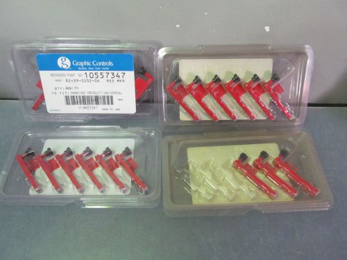 Graphic Control Pens for Chart Recorder:  Lot of 21 RED 105557347