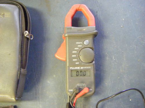 Fluke 30 Inductive Clamp Meter With Case Lineman Electrical AC Continuity Beeper