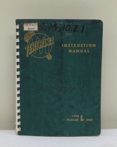 Tektronix Type L Plug-In Unit Instruction Manual