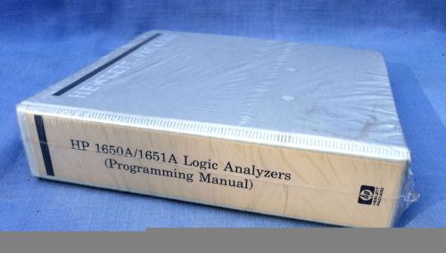 HP 1650A/1651A Logic Analyzers Programming Manual