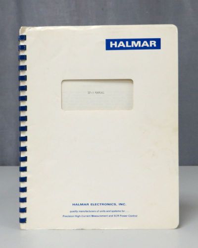 Halmar Phase/Amp Model ZF-3 Operating Manual