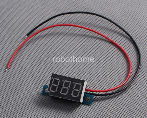 Dc 3.3v - 30v red led panel meter mini lithium battery digital voltmeter new for sale
