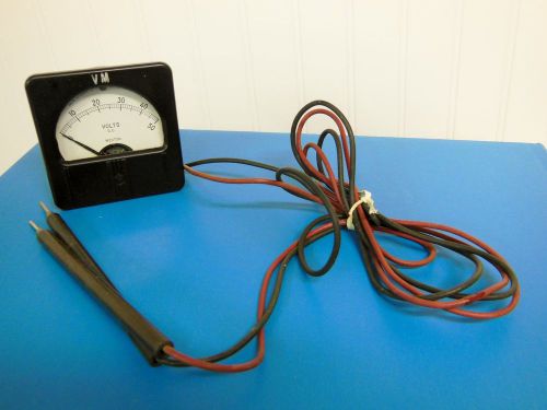 VINTATE Bakelite Working Weston Volt Meter for WESTERN ELECTRICwith Electrodes