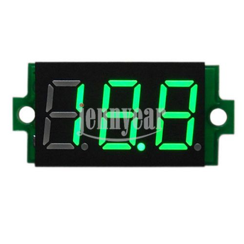 Ultra mini voltmeter digital dc cars voltage panel meter power tester green led for sale