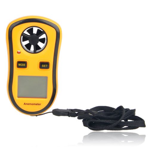 Digital LCD Pocket Anemometer Thermometer Wind Speed Air Velocity Gauge GM8908