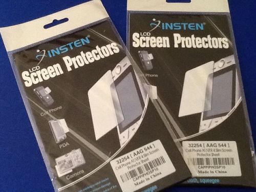 CELL PHONE ACCESSORIES - LCD SCREEN PROTECTORS.  2 PACKS!