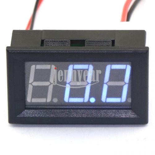 0.56&#034;2-wires mini digital amps gauge 0-50a/75mv amperemeter panel meter blue led for sale
