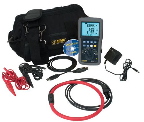 AEMC 8220 with Ampflex 193-24 Power Quality Meter (6500A)